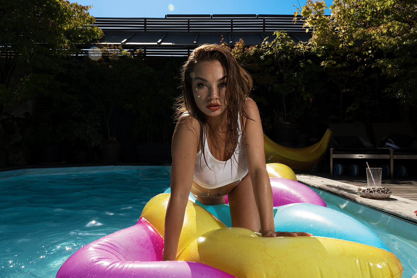 Nici Dee in a Swimming Pool by Mathieu Bounty